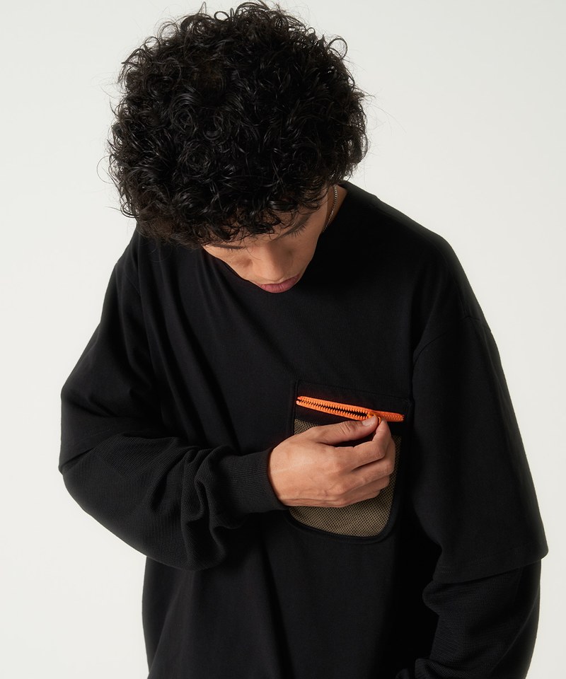 FTM0123-232 口袋Tee Double Sleeve Tee