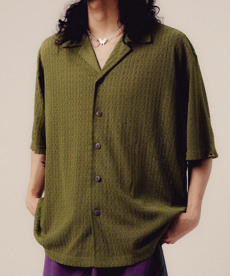 開襟襯衫 Striped Airy Shirt