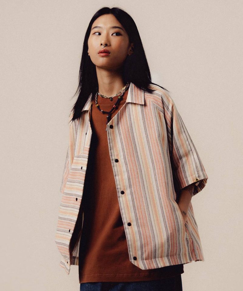 開襟寬鬆襯衫 Textured Overshirt