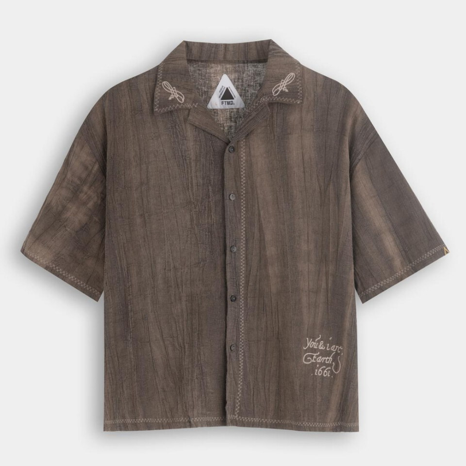 FTM0234-261 刺繡開領襯衫 Relaxed Earthy Shirt