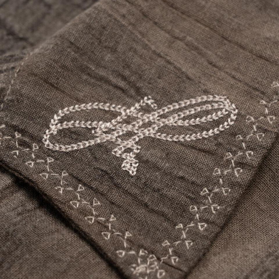 FTM0234-261 刺繡開領襯衫 Relaxed Earthy Shirt