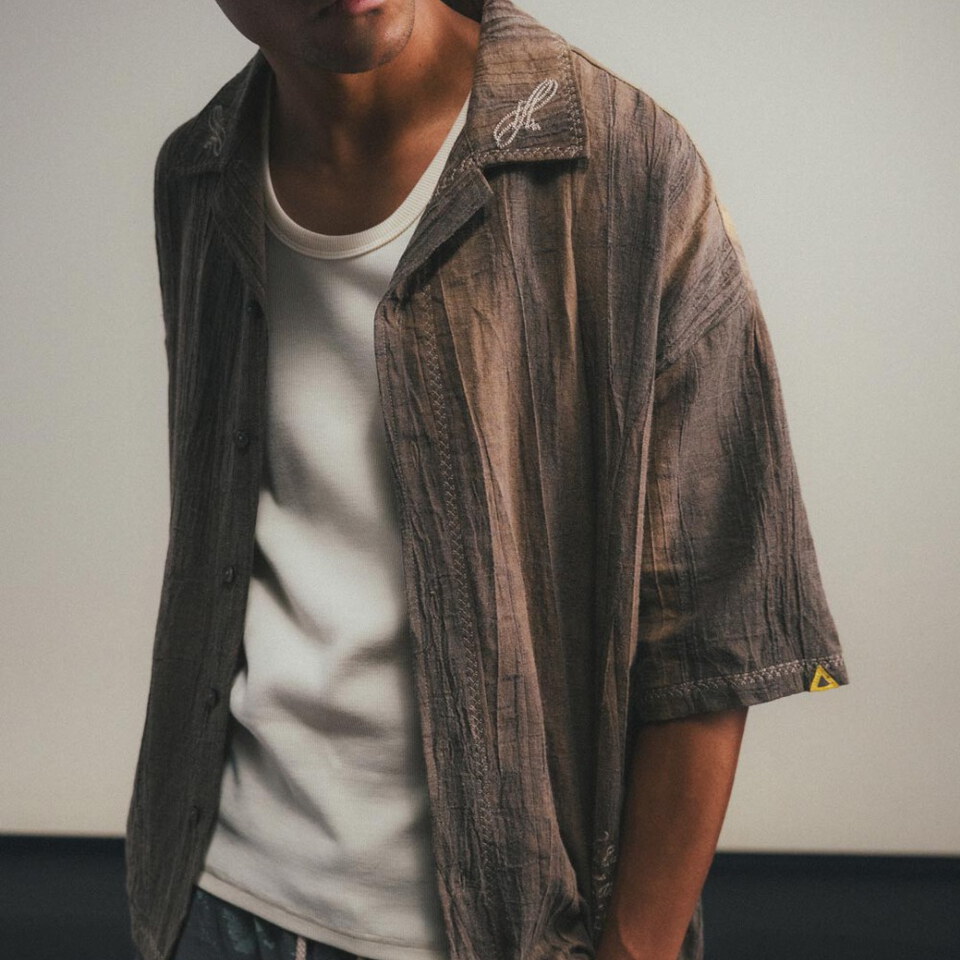 FTM0234-261 刺繡開領襯衫 Relaxed Earthy Shirt