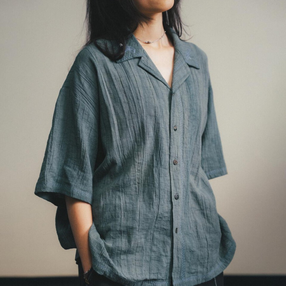 FTM0234-261 刺繡開領襯衫 Relaxed Earthy Shirt