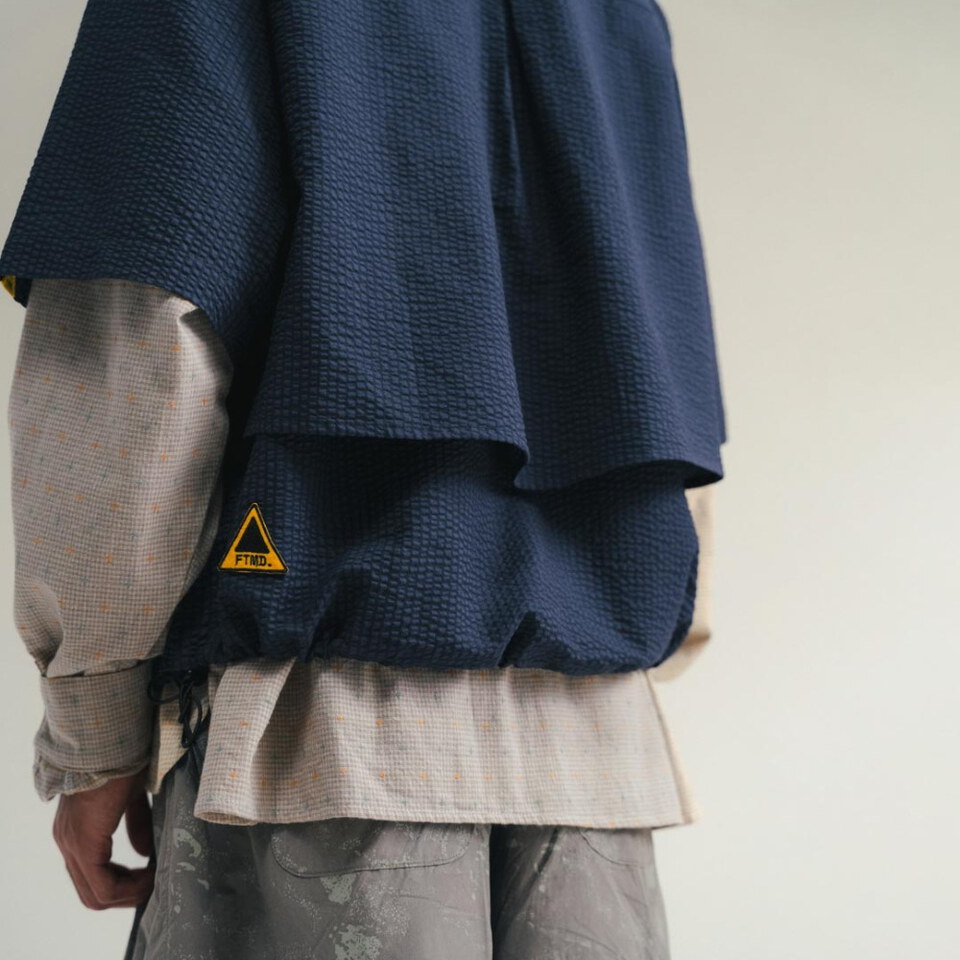 FTM0236-261 泡泡紗寬版襯衫 Raglan Easy Overshirt