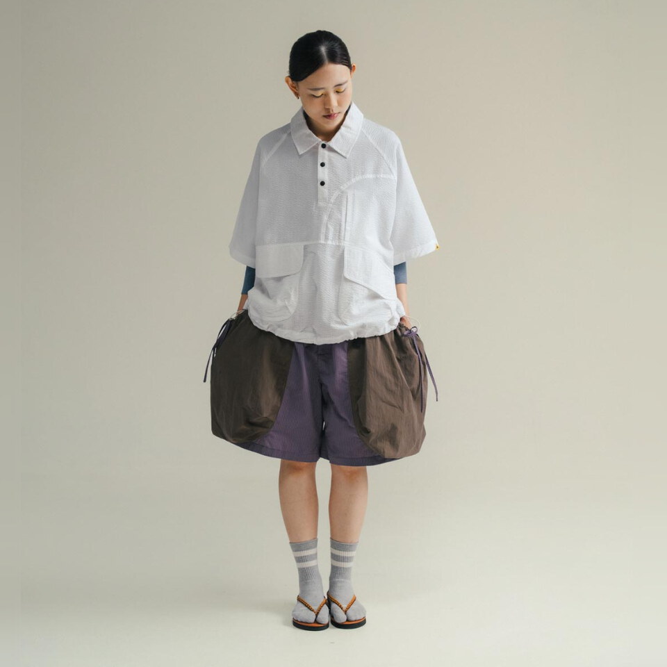 FTM0236-261 泡泡紗寬版襯衫 Raglan Easy Overshirt