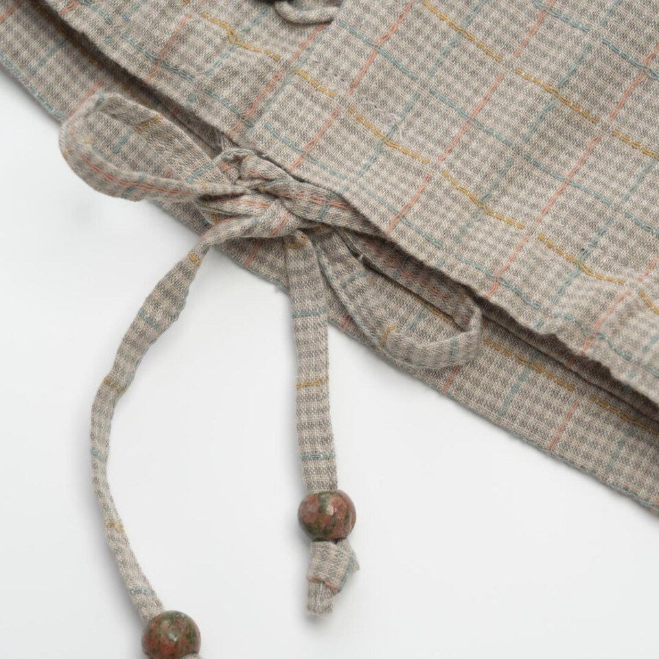 無領拼接背心 Collarless Patchwork Vest
