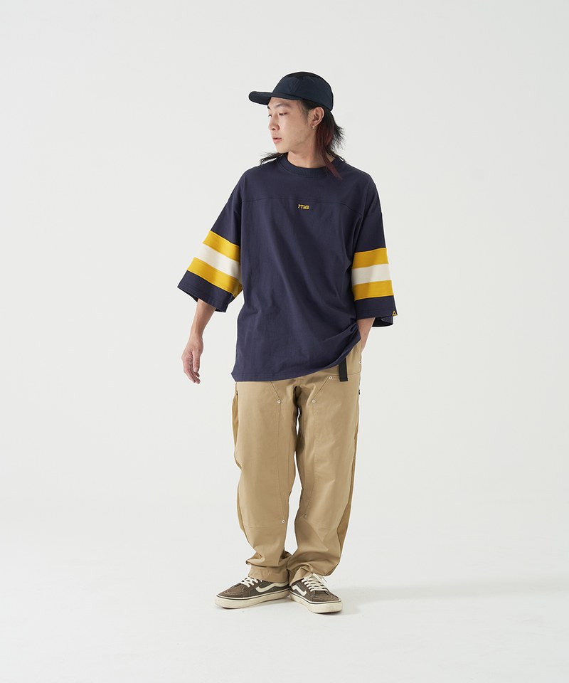 拚接休閒長褲 Two-tone No 8 Pants