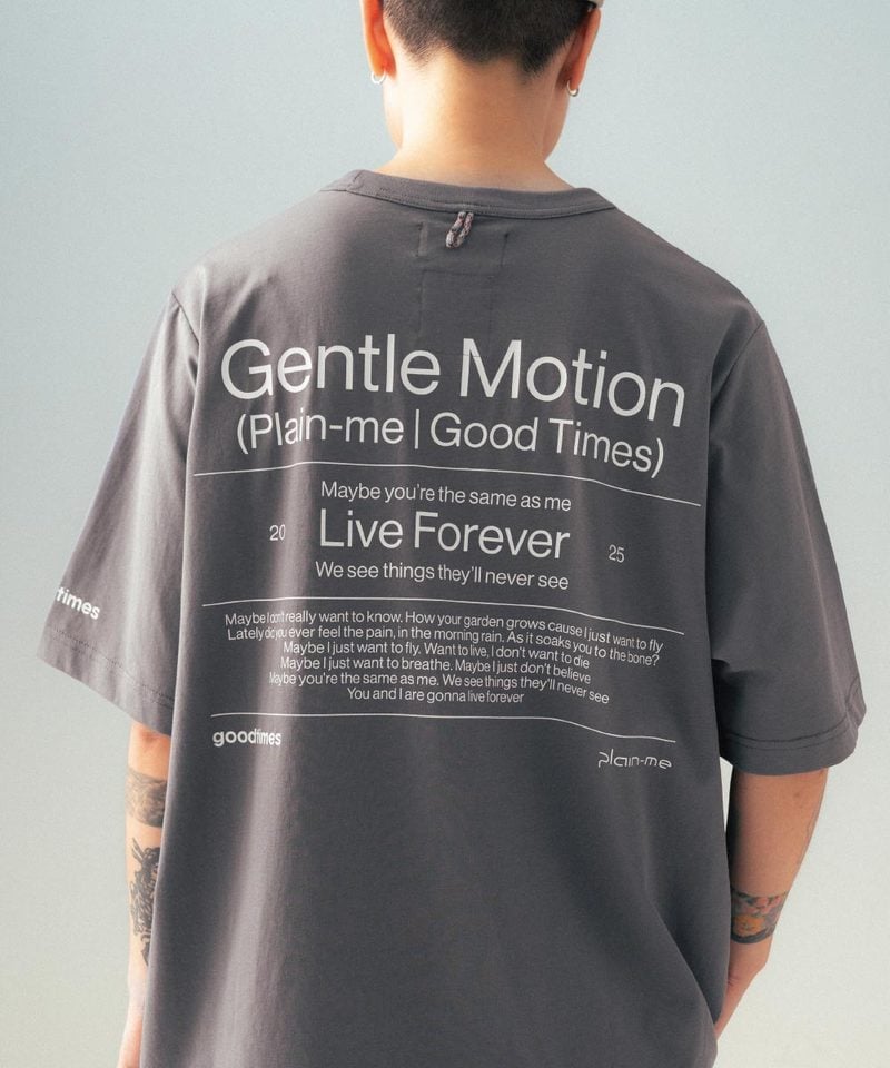GTS0111-252 聯名標語印花短袖 TEE LIVEFOREVERTEE