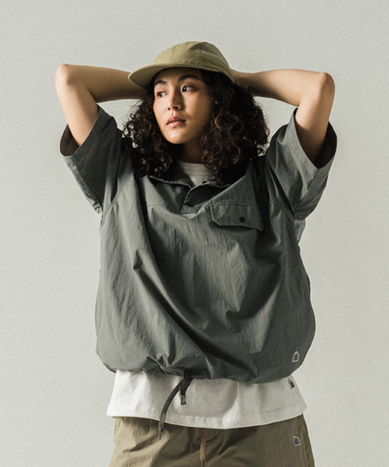 壓扣套頭襯衫 HALF SNAP PULLOVER SHIRT