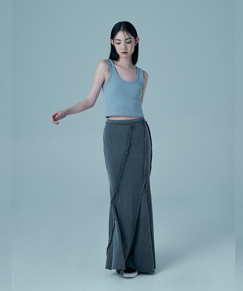 拼接水洗魚尾裙 the seam mermaid skirt