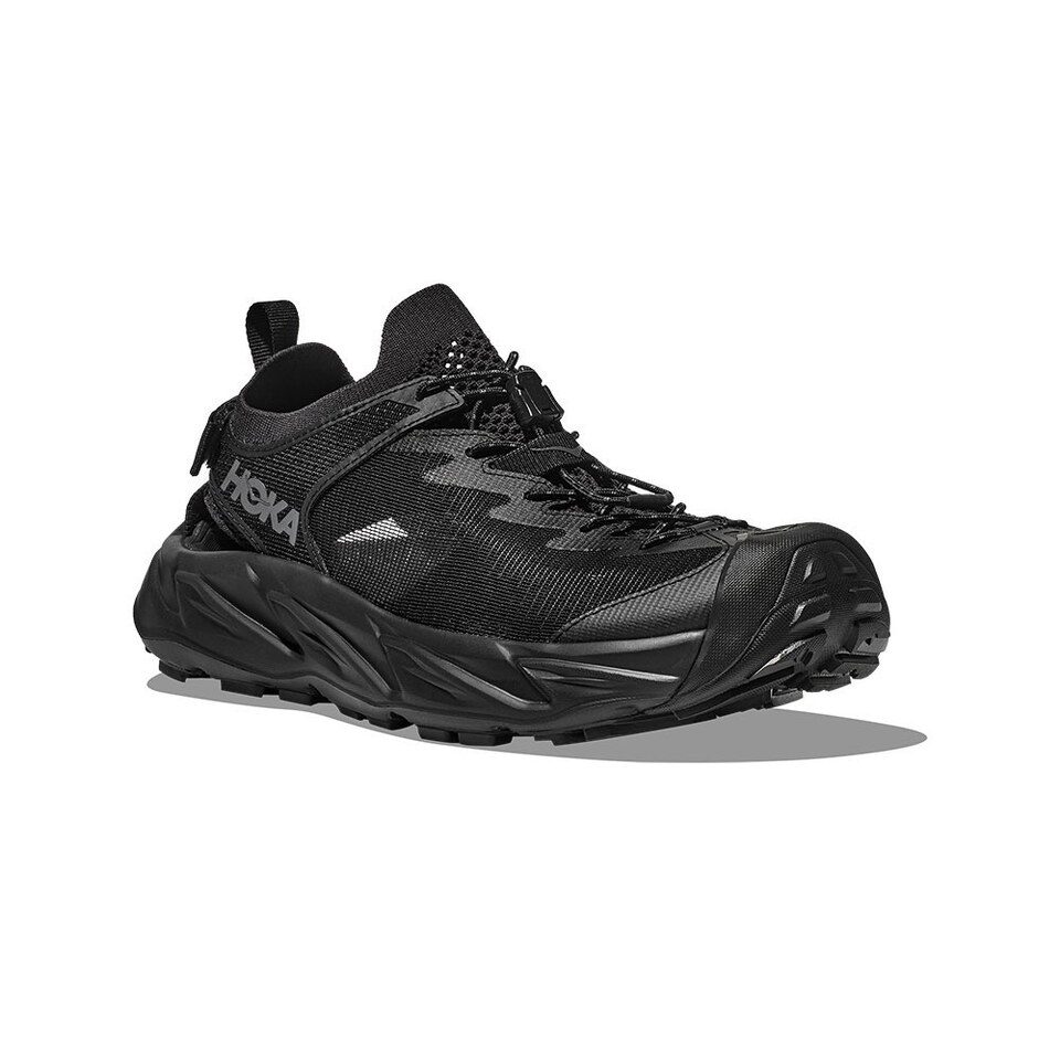 HOKA1973W-262 女 Hopara 2 健行涼鞋 黑