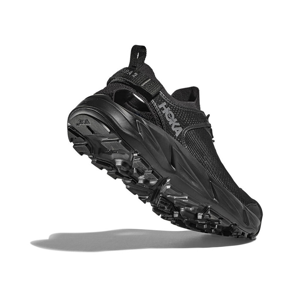 HOKA1973W-262 女 Hopara 2 健行涼鞋 黑