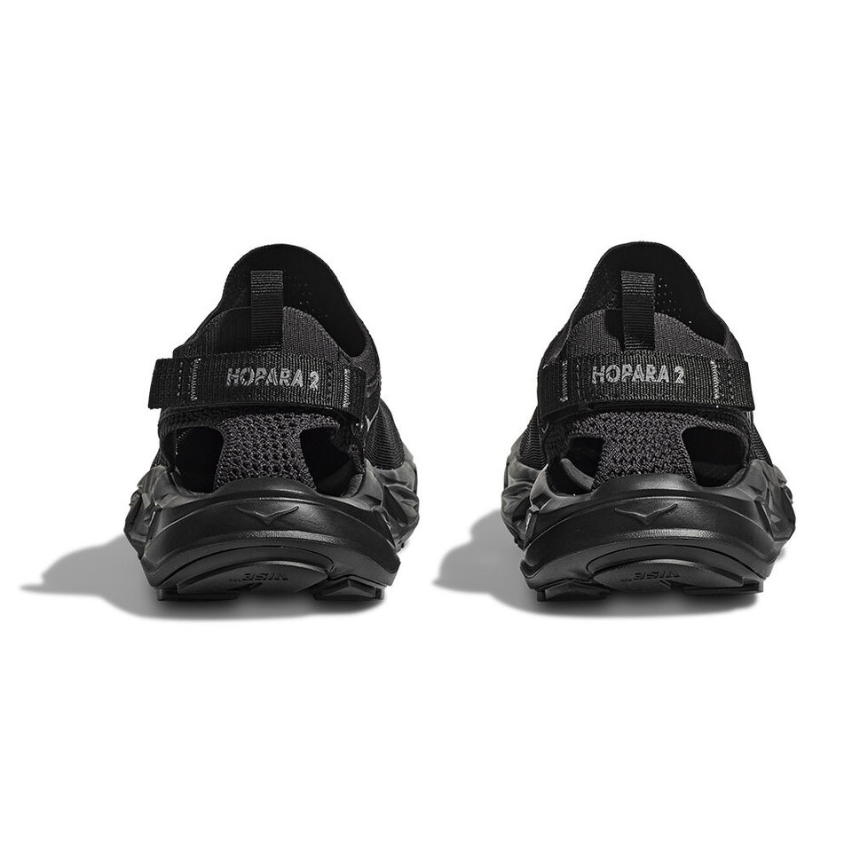 HOKA1973W-262 女 Hopara 2 健行涼鞋 黑