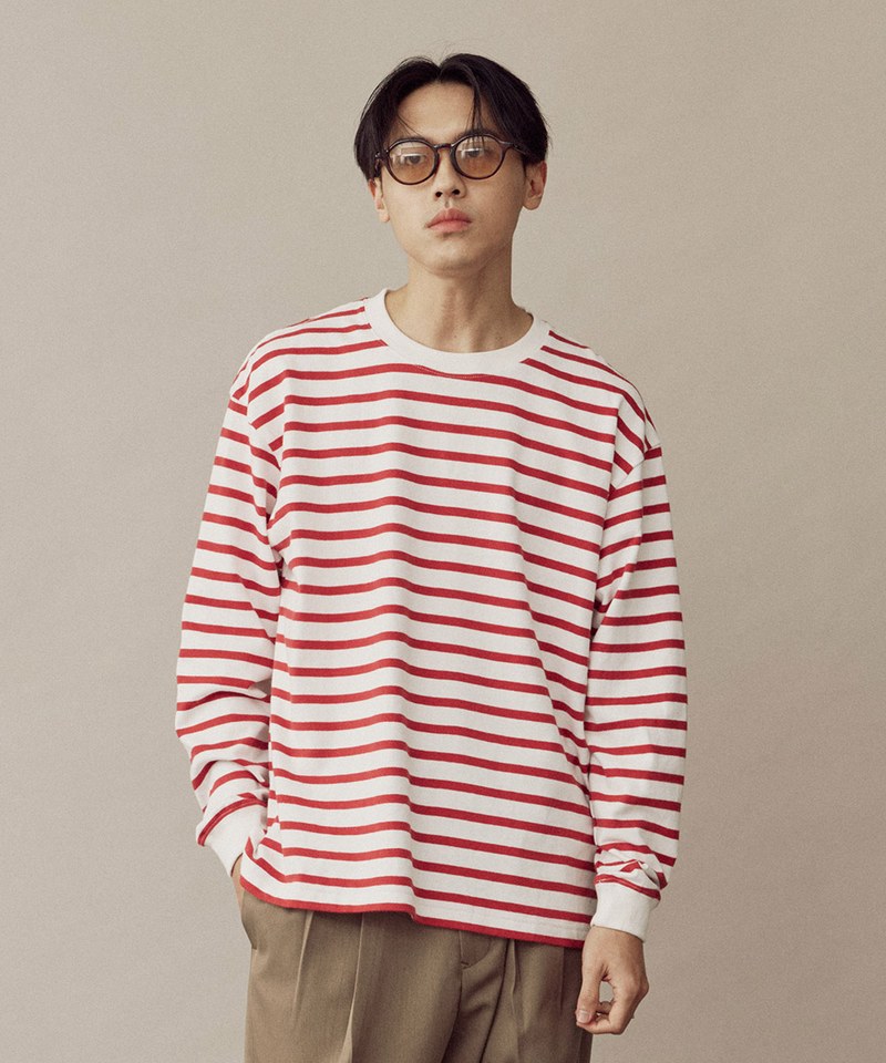長袖條紋TEE BORDER LS TEE