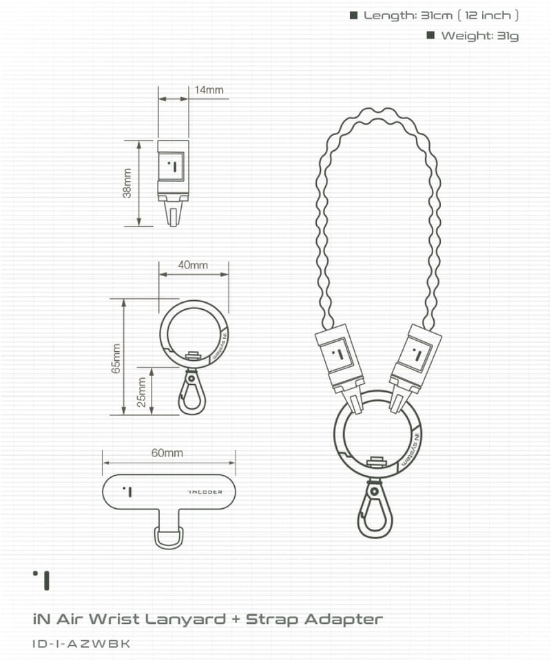 ICD9929-251 iN輕量型手繩 iN Air Wrist Lanyard