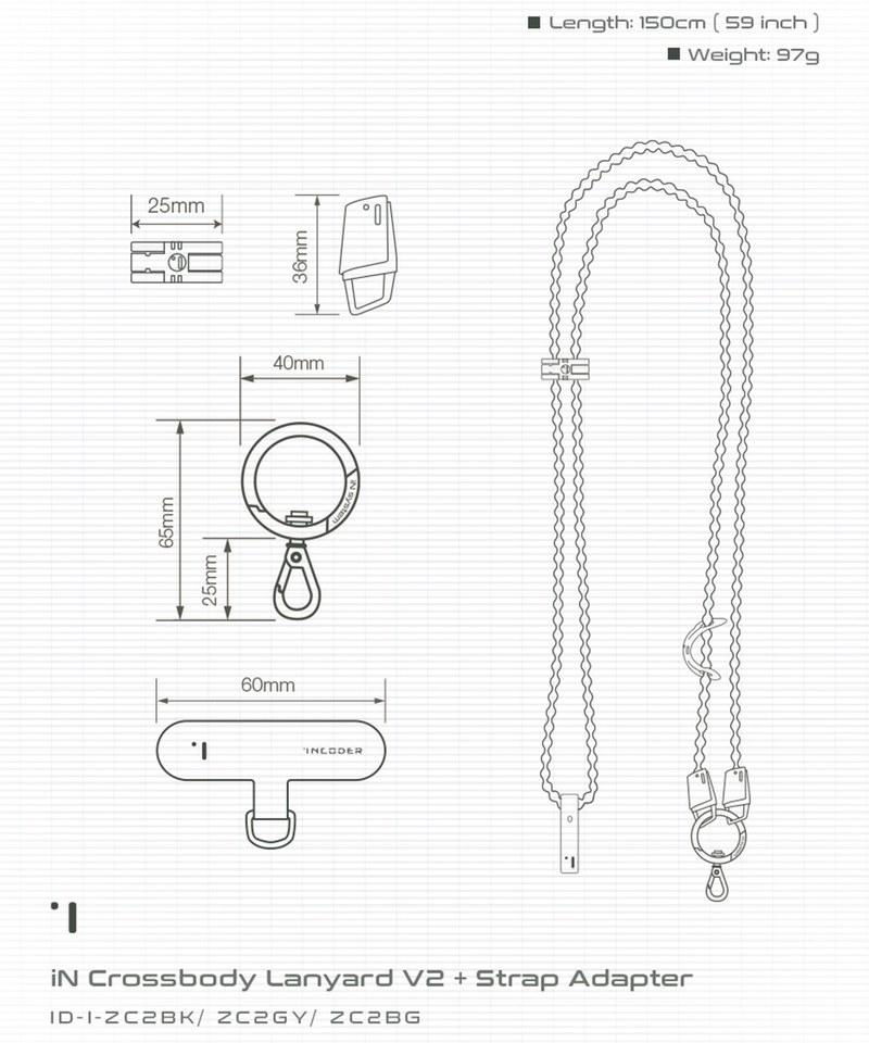 ICD9931-251 iN手機掛繩 iN Crossbody Lanyard Vol.2