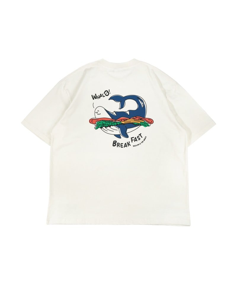 IDE0131-251 聯名 餵我早餐印花上衣 WHALe Tee