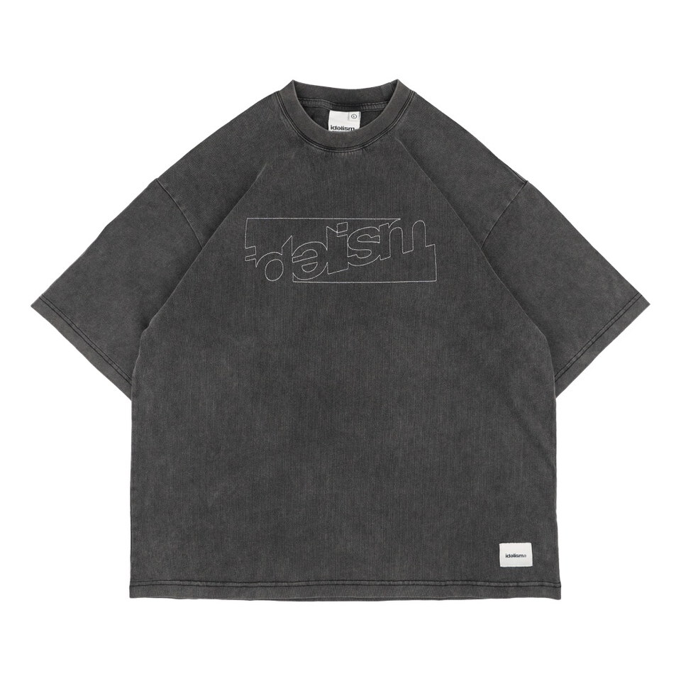 IDE0148-261 電繡LOGO短TEE Stitch Tee