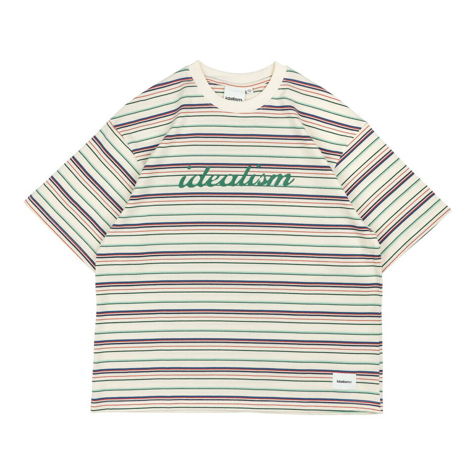 IDE0151-261 條紋短Tee Dense Tee