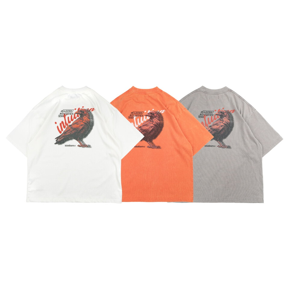 烏鴉水洗短上衣 Crow Wash Tee