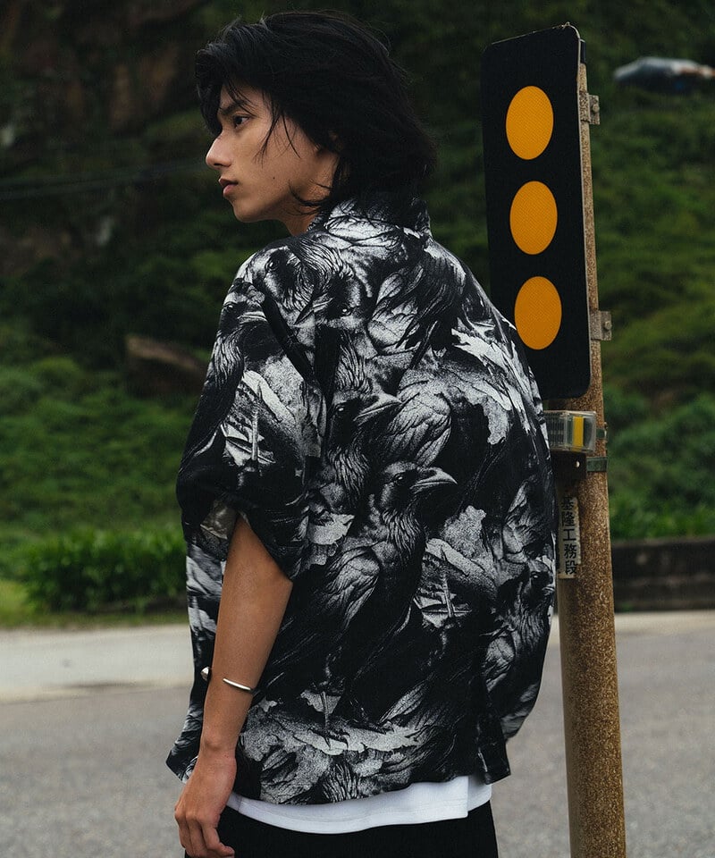 IDE0214-252 烏鴉襯衫 Crow Shirt