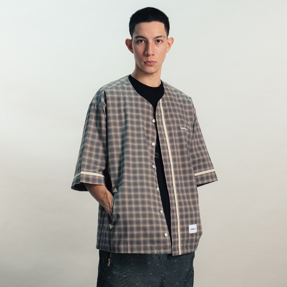 格紋棒球衫 Check Baseball Shirt