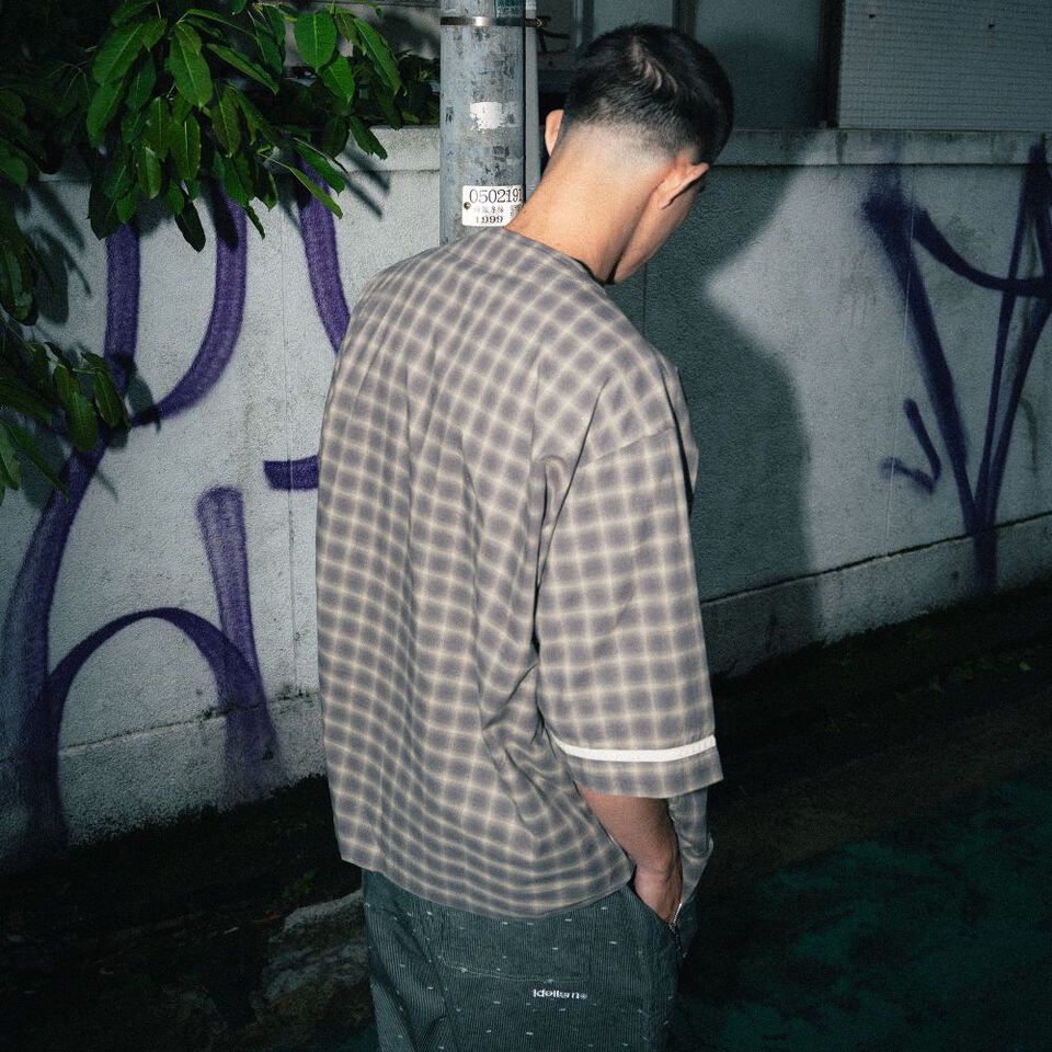 格紋棒球衫 Check Baseball Shirt