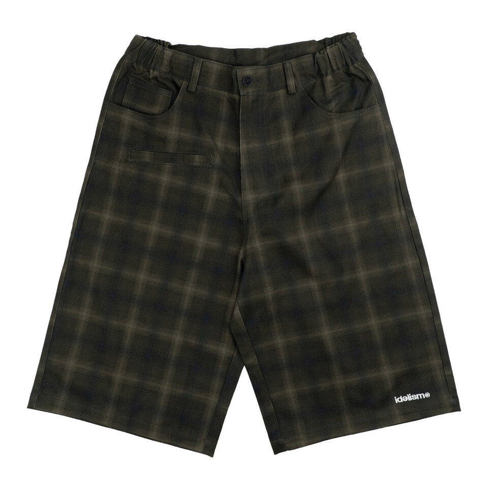 IDE1726-262 格紋短褲 Check  Jorts
