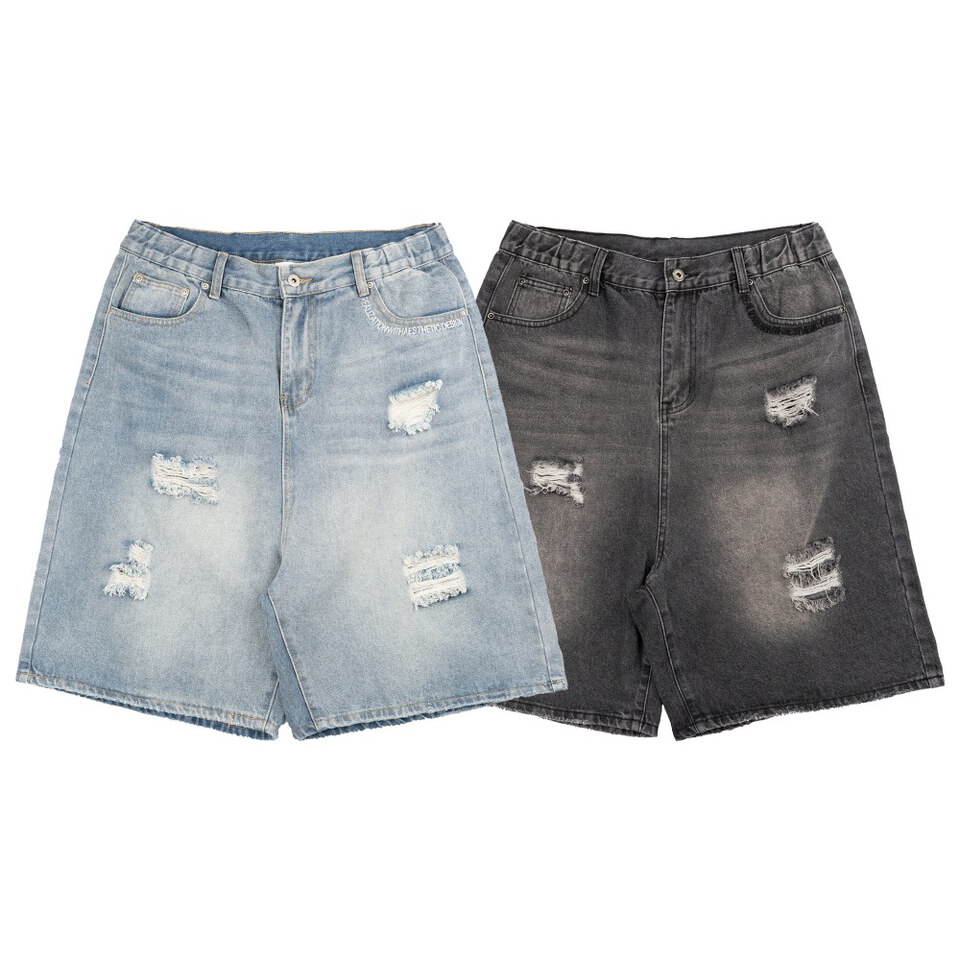 破壞牛仔短褲 Ripped Shorts