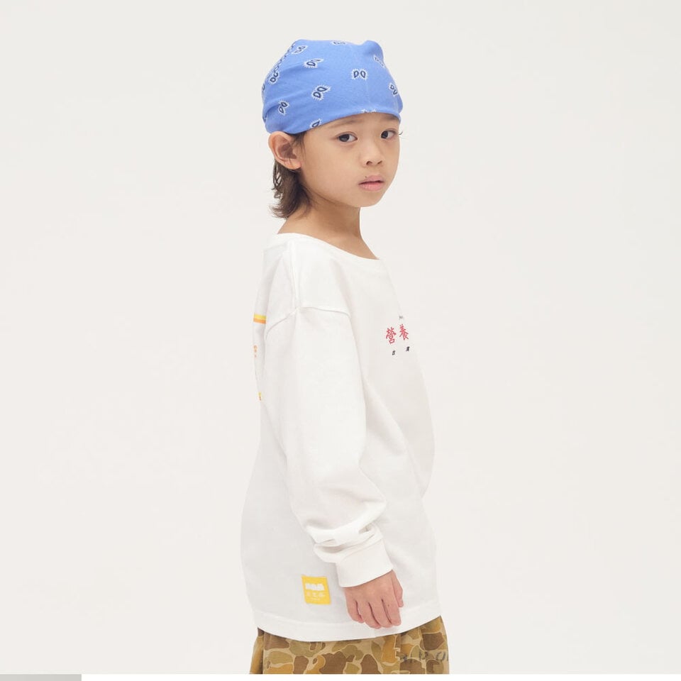 JNP01100-252 早餐店菜單小童長袖TEE