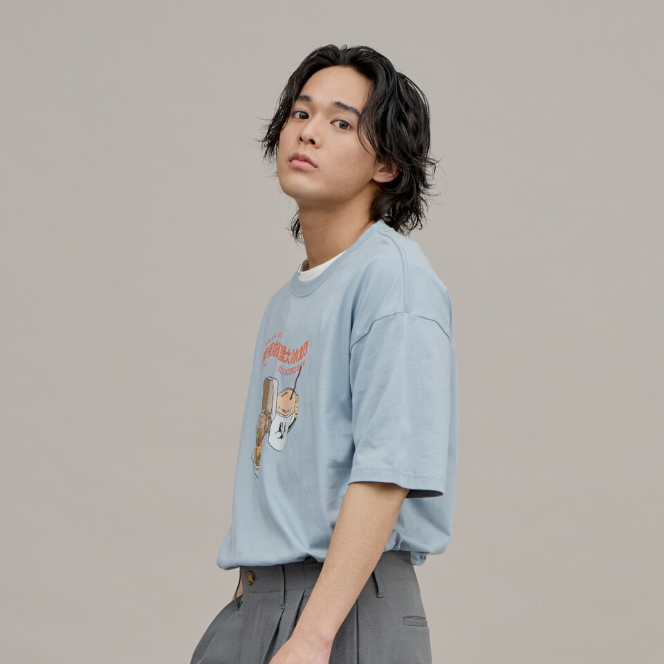 早餐店漢堡大冰奶TEE