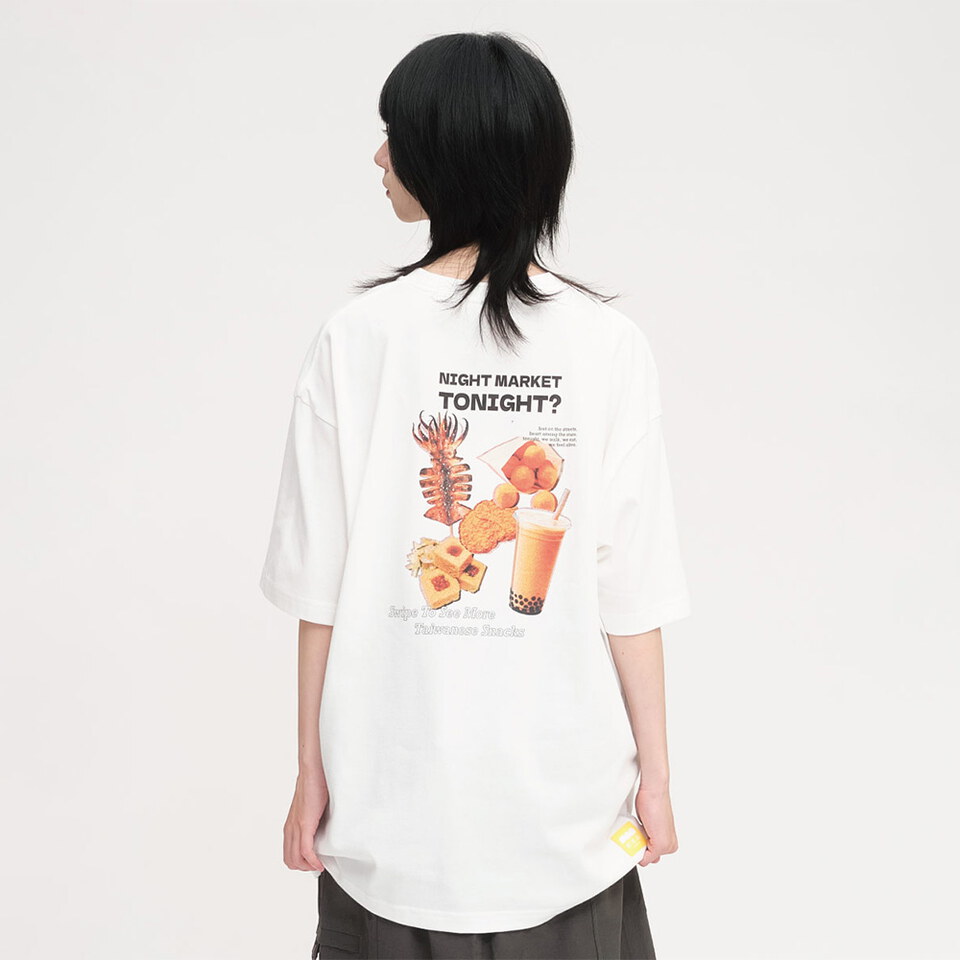 JNP01154-261 夜市食物圖鑑TEE