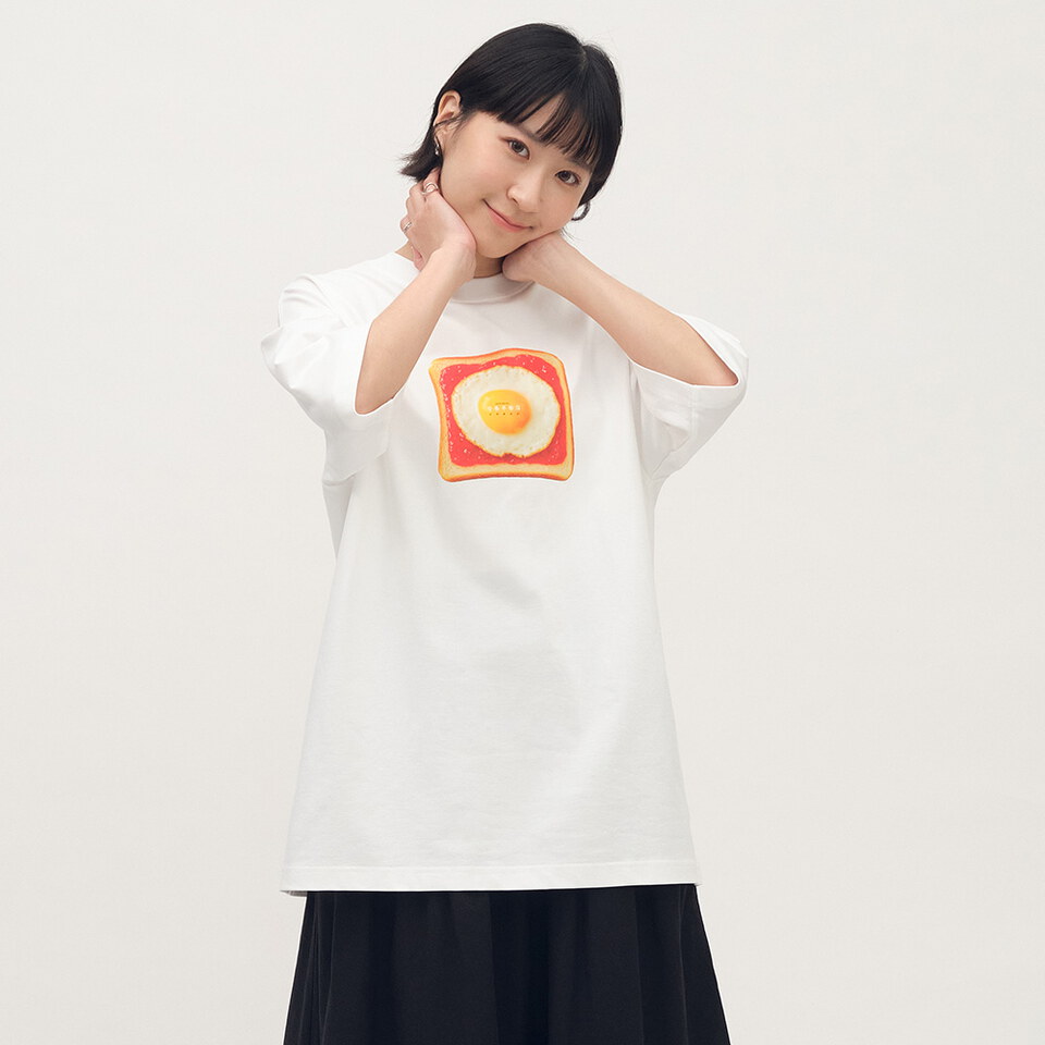 JNP01166-261 防曬涼感 草莓蛋吐司TEE2.0