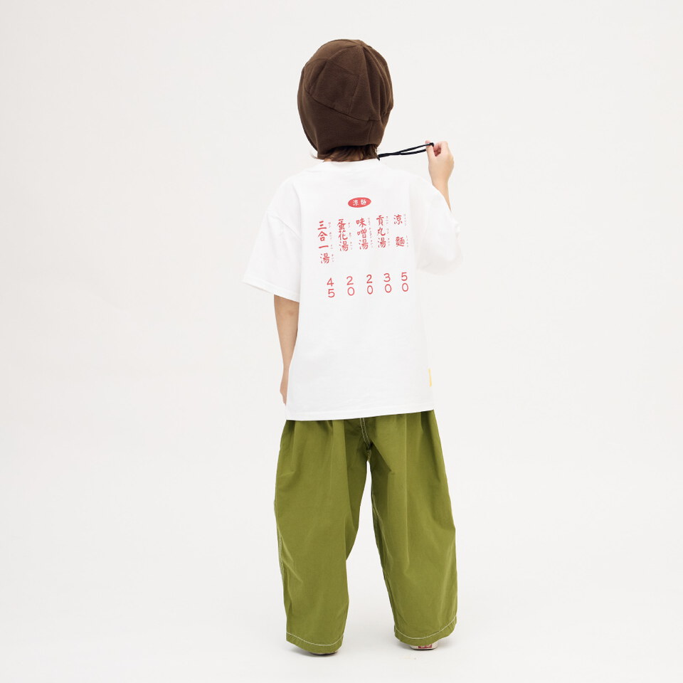 大人夜食店菜單小童TEE