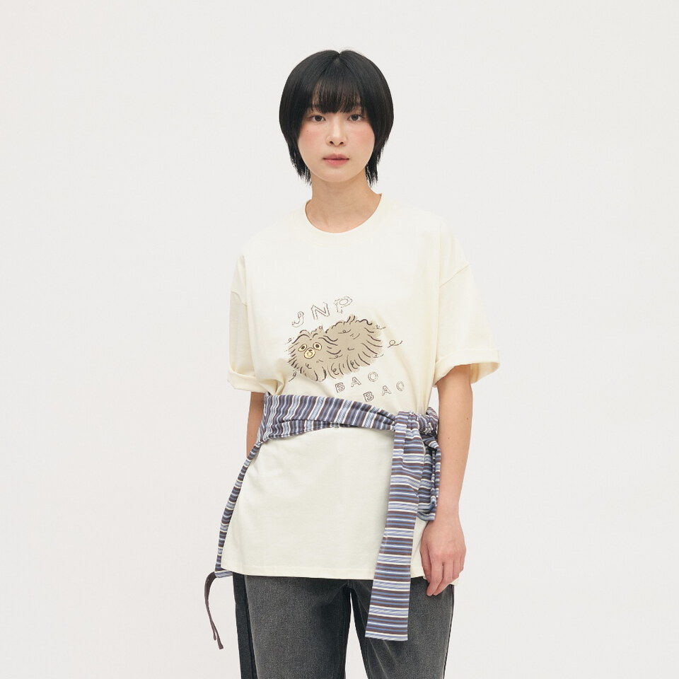 JNP01224-262 拖把小狗TEE