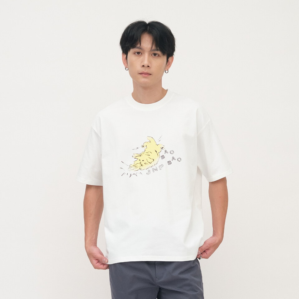 JNP01226-262 咬拖鞋小狗TEE