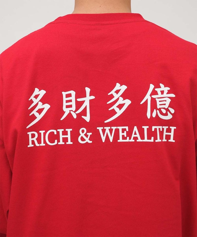 多財多億長袖TEE
