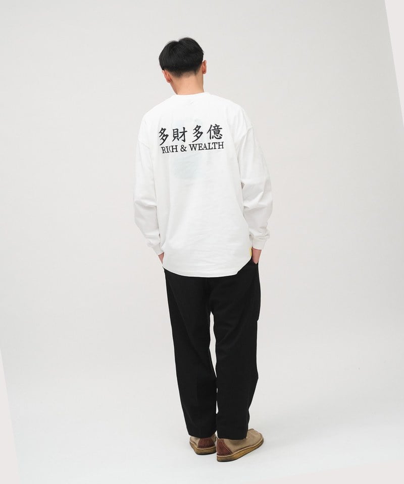 多財多億長袖TEE