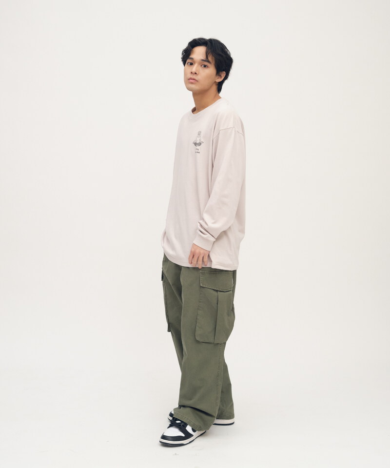 JNP0144-242 虎吸吐納詼諧長袖TEE