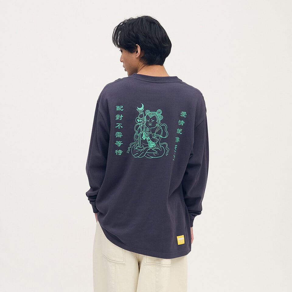 桃花大神保庇愛情長袖TEE