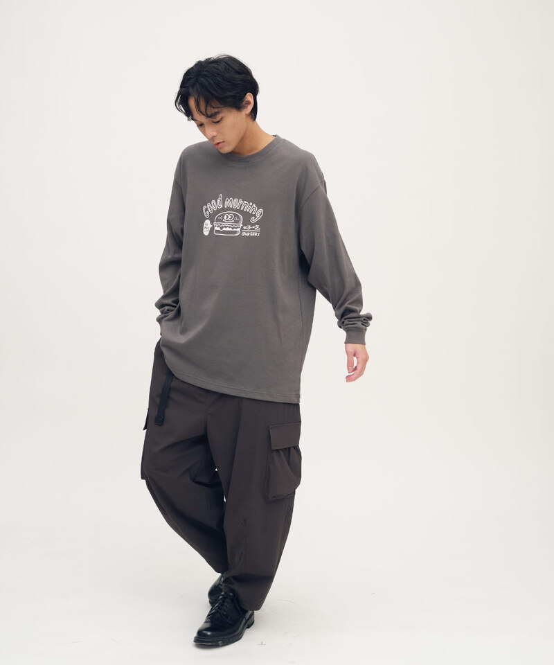 JNP0151-251 美芝城 x plain-me 漢堡長袖TEE