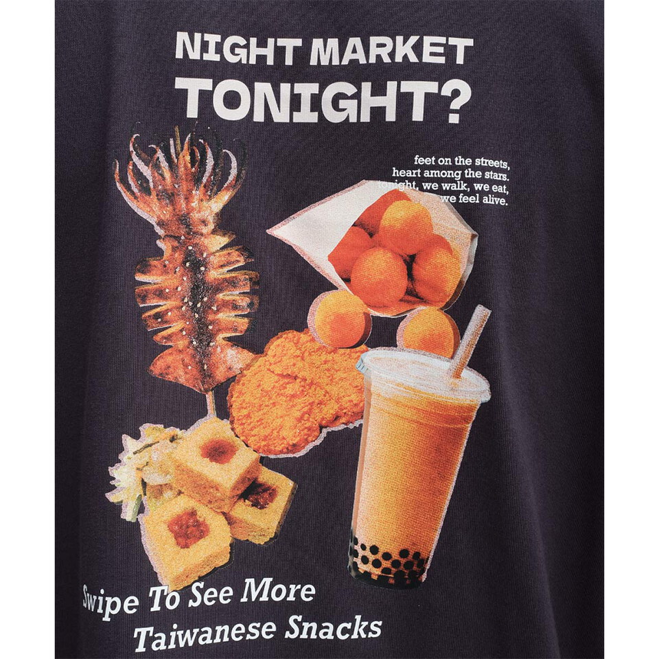 夜市食物圖鑑短袖TEE