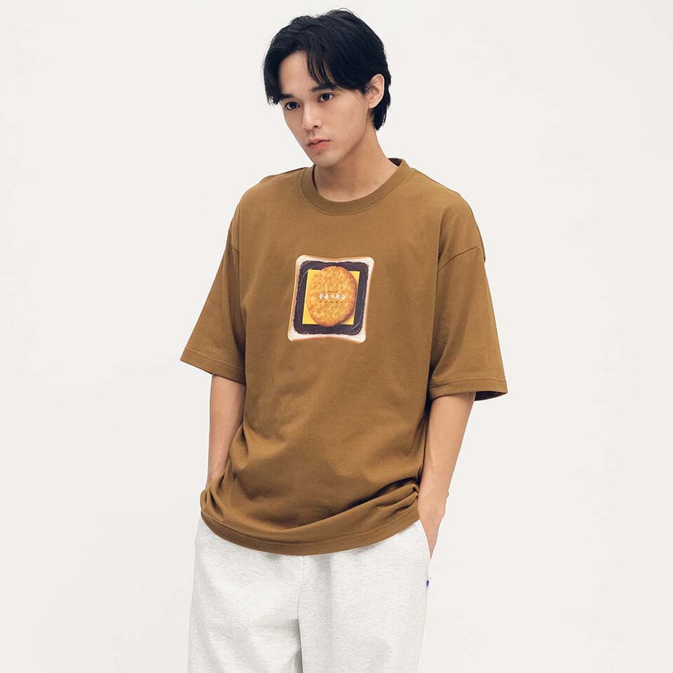 JNP0183-252 巧克力薯餅吐司短袖TEE