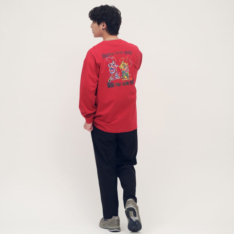 JNP0190-261 滑板門神長袖TEE