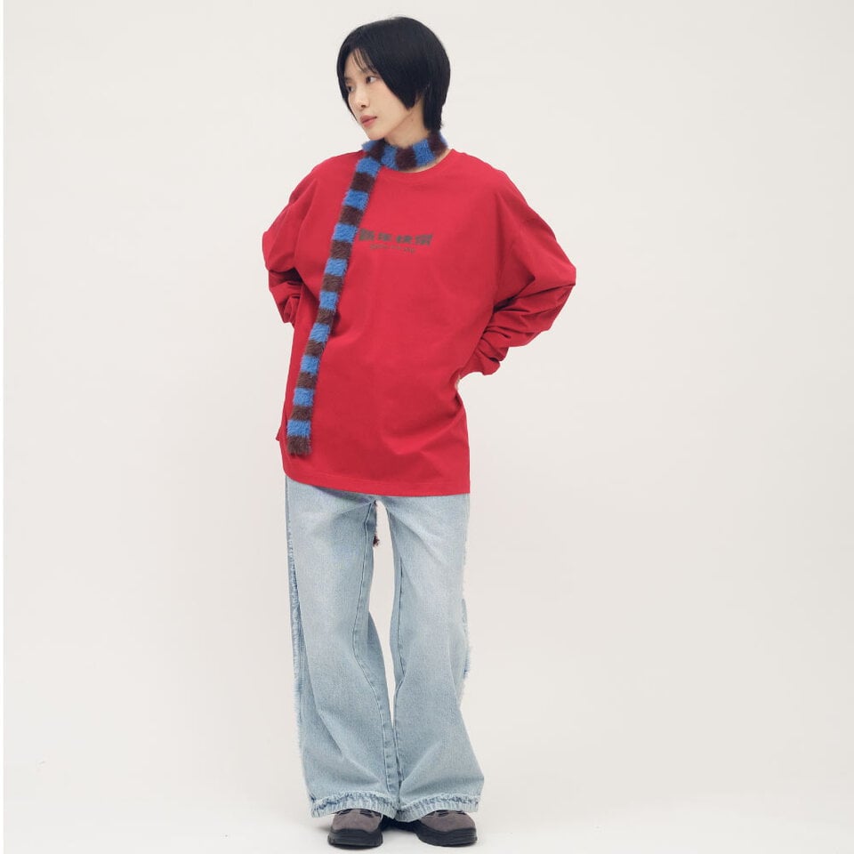 JNP0190-261 滑板門神長袖TEE