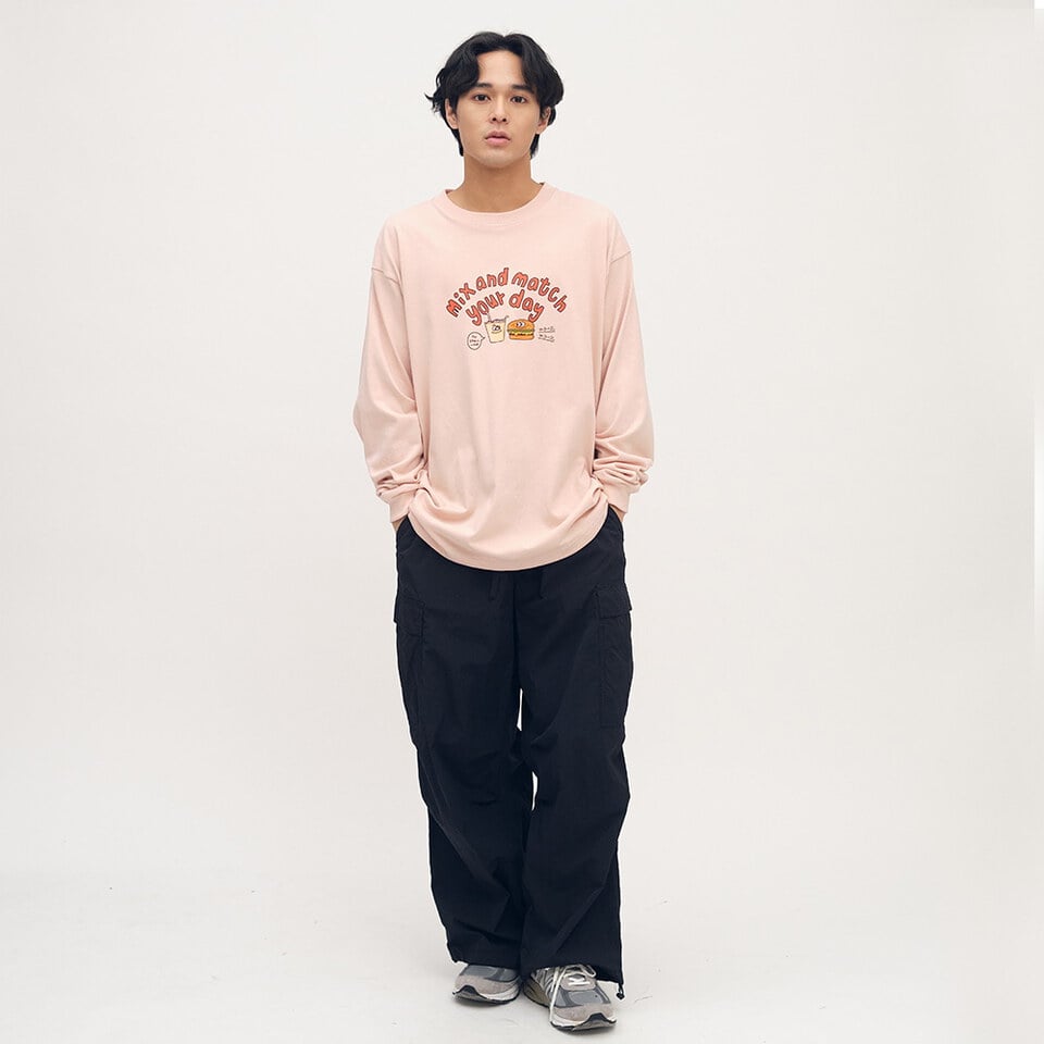 美芝城x plain me早安晨之美塗鴉長TEE