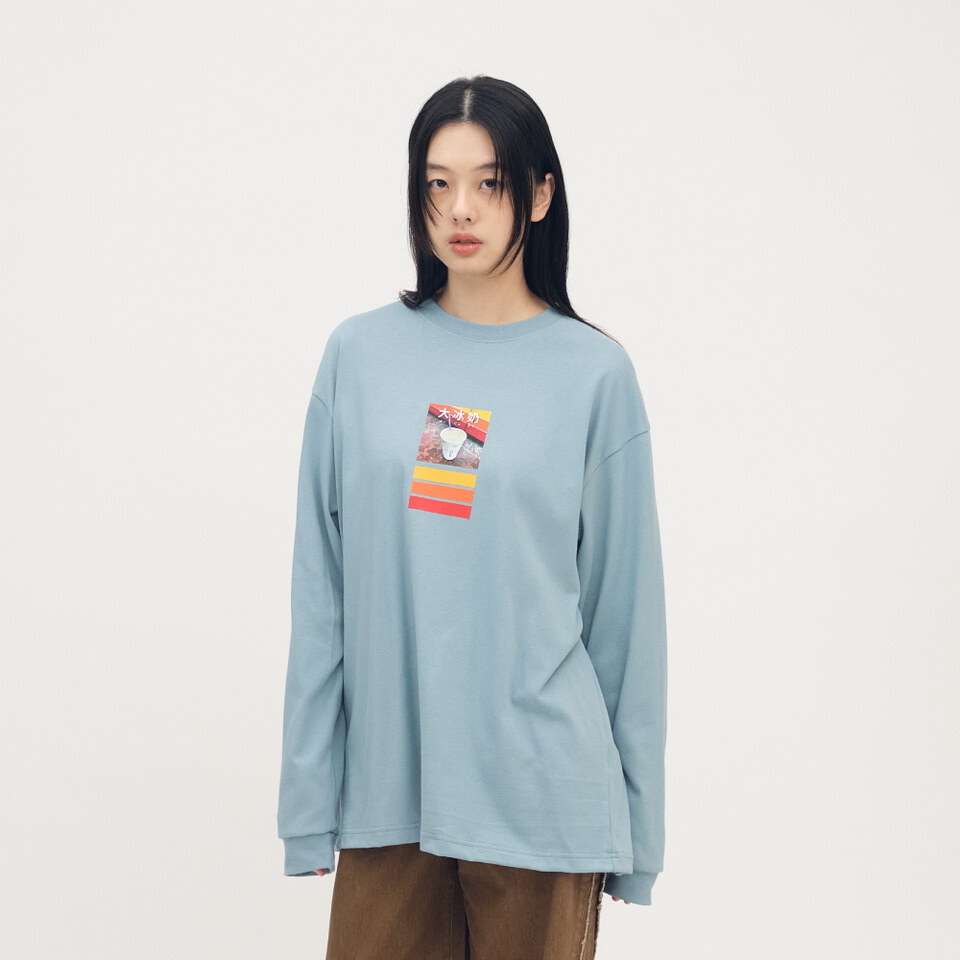 JNP0194-252 早餐店圖鑑長TEE(大冰奶)