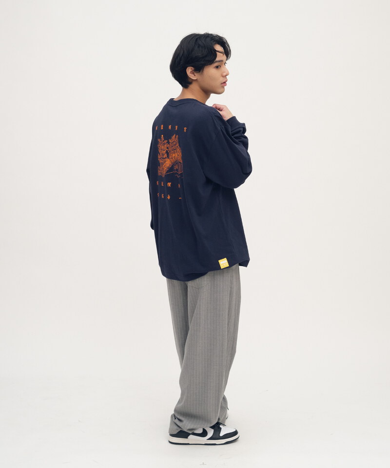 JNP0195-252 埔鹽順澤宮x plain me 順印花長TEE