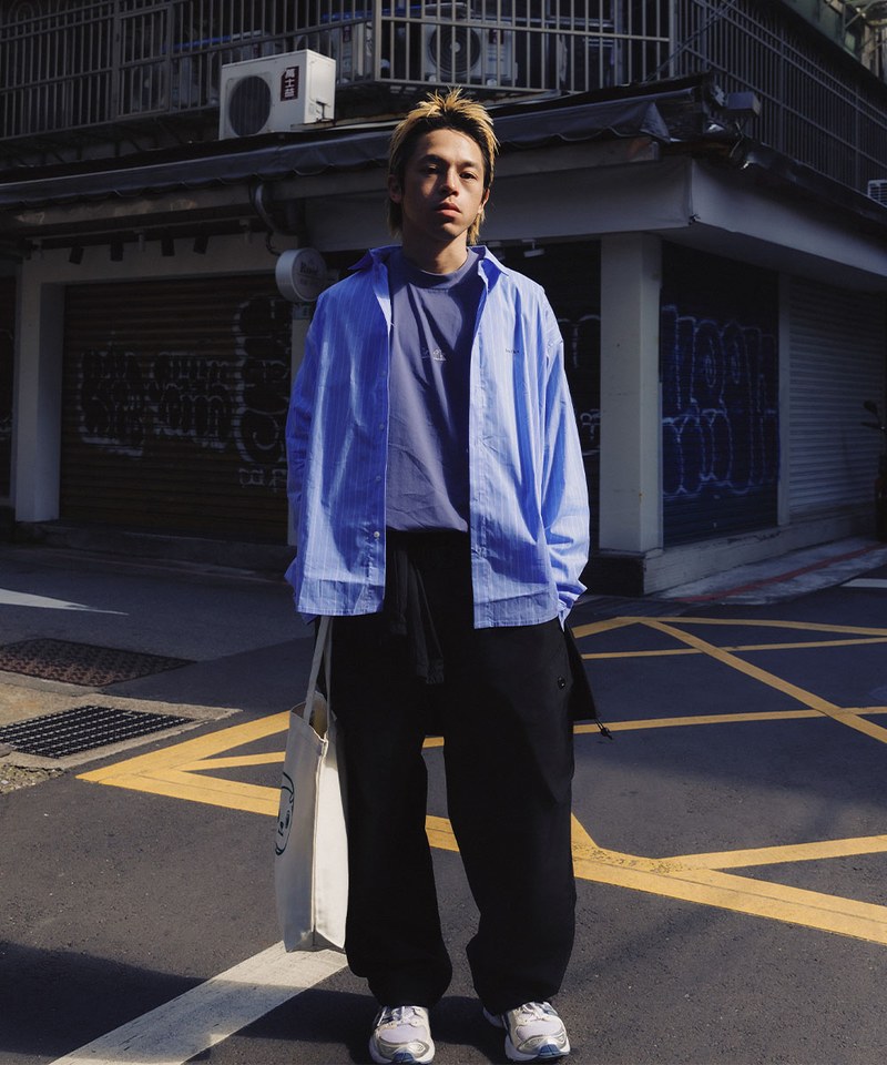 KFK0202-242 KFK 條紋襯衫 LS Shirt