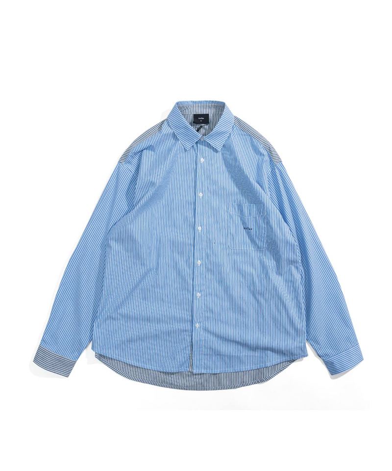 KFK0203-242 KFK 拼接口袋襯衫 LS Shirt